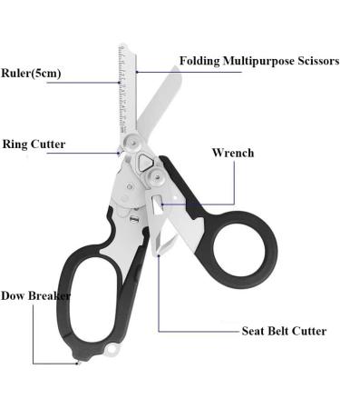 6-In-1 Raptor Emergency Shears Foldable Tool - Blue | Tactical Pliers & Scissors for Camping & Survival - Buy Online on GoSupps.com
