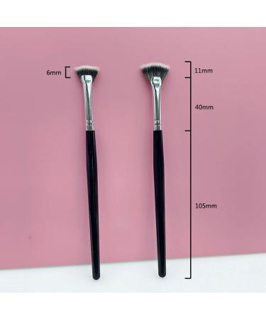SALOCY Professional Mascara Fan Brushes - 6 Piece Set for Perfect Lash Makeup - Buy Online on GoSupps.com