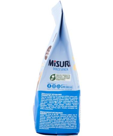  Italian Gourmet E.R. Misura Dolcesenza Pack of 12 chocolate chip cookies no added sugar 290g biscuits + 400g Italian Gourmet polpa - Buy Online on GoSupps.com