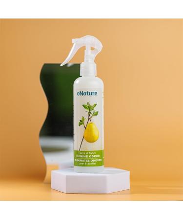 oNature Fabric Refresher Spray Water Mist for Linen Made with Natural Ingredients (Pear & Bubbles Aroma 250 ml) Pear & Bubbles 250 ml (Pack of 1) - Buy Online on GoSupps.com