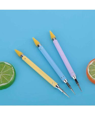 3 Pieces DIY Nail Pen Set - Double Ended Nail Dotted Wax Pen for Manicure & Nail Art Decoration Tools - Buy Online on GoSupps.com