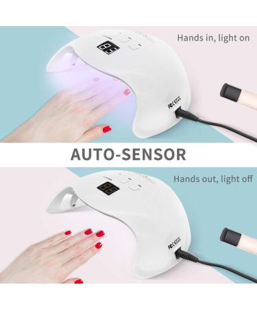 VISHINE 40W UV-LED Nail Lamp & Gel Nail Polish Set - 6 Gel Colors Base & Top Coat - Professional Nail Art Tools for Manicure - Buy Online on GoSupps.com