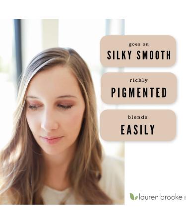 Lauren Brooke Cosmetiques Rose Brown Shimmer Natural Creme Eyeshadow - Long-lasting Vegan Formula - Buy Online on GoSupps.com