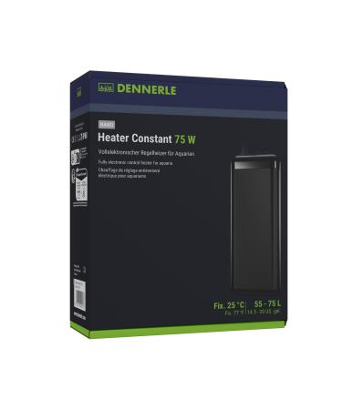 Dennerle Nano Heater Constant 75 W - Fully electronic control heater for aquariums from 55-75 liters 75 watts - Buy Online on GoSupps.com