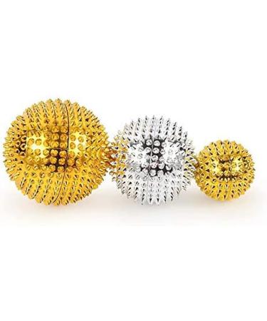 Chi Enterprise Magnetic Massage Balls - Acupressure Therapy Fascia Balls (2 Gold Hedgehog Balls 55mm 474 Needles) - International Shipping Available - Buy Online on GoSupps.com