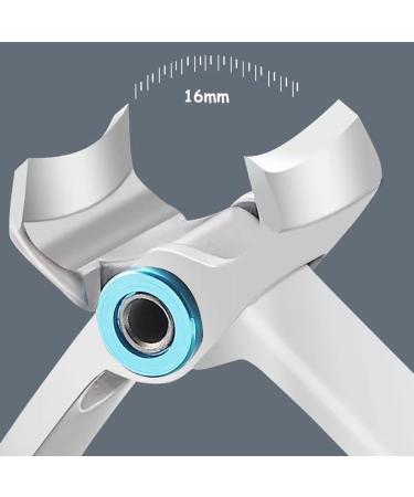 RIMEI Toe Nail Clippers 16mm Wide Jaw Opening Toenail Clippers for Seniors Thick Toenails Curved Nail Cutter and Straight Nail Clipper Set Finger Nail Clippers Adult Silver - Buy Online on GoSupps.com