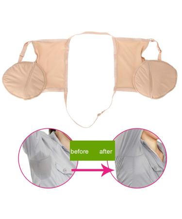 Skin Tone Reusable Cotton Armpit Sweat Pads - Absorbent Underarm Protectors for Women and Men - Buy Online on GoSupps.com
