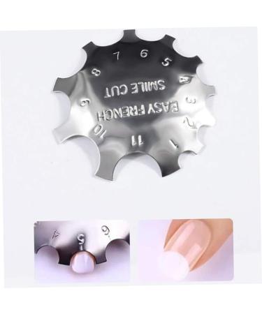 Nail Manicure Edge Trimmer Nail Art Trimmer Template French Manicure Accessories Kit Silver Nail Art Manicure - Buy Online on GoSupps.com