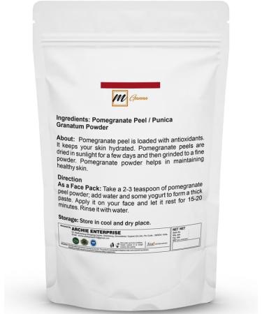 100% Natural Pomegranate Peel Powder | Punica Grantum | Skin Hair & Health Care | 0.5 LBS / 227 GMS - International Shipping Available - Buy Online on GoSupps.com