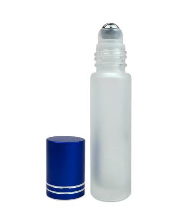 Beauticom 10ml Blue Glass Roll-On Bottles - 6 Pack with Metal Caps & Stainless Steel Roll Balls for Essential Oils Aromatherapy Perfume Lip Gloss & Lip Balm - Buy Online on GoSupps.com