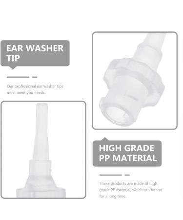 Healeved Disposable Ear Cleaner Tips - Pack of 10 | Replacement Earwax Removal Tubes for Ear Washer Bottle | Plastic Ear Washer Accessories - Buy Online on GoSupps.com