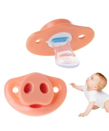 Pig Nose Baby Pacifier - Food Grade Silicone Soother & Teether | Funny Halloween Cosplay Gift - International Shipping Available - Buy Online on GoSupps.com
