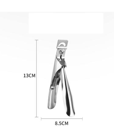 SVAASA Nail Clippers Silver Stainless Steel U Type Nail Tips Nail Clipper Edge Cutters False Nail U Word Cutting for Round/Square Fake Nail Tips Tool - Buy Online on GoSupps.com