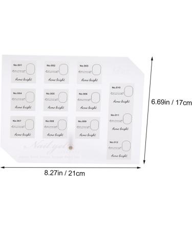 Nail art display stand nail art color display manicure display board Nail Color Display Holder mini sign bracket tool stand Nail Color Card Display Board Acrylic white nail polish 21x17cm White - Buy Online on GoSupps.com