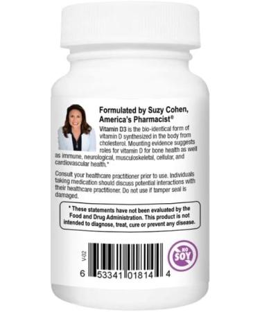 Suzy Cohen Script Essentials Vitamin D3 5000 IU - Boost Your Health with Superior Quality Supplement - Buy Online on GoSupps.com
