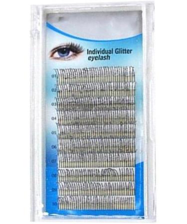 Shop Glitter C Curl 0.15mm Individual Eyelash Extensions | DIY Silver False Lashes for Stunning Eye Makeup - Buy Online on GoSupps.com