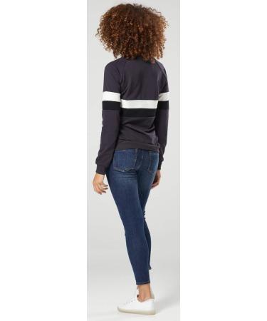 Zeta Ville Maternity Nursing Zipped Sweatshirt Striped Jumper 1110 - Graphite - Size 12 - Buy Online on GoSupps.com