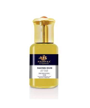 Sultan Attar Luxury Itra Perfume for Men | Alcohol Free Ladies Perfume Itari | Arabian Oudh Etar | Itar Perfume for Men and Women - 10ML