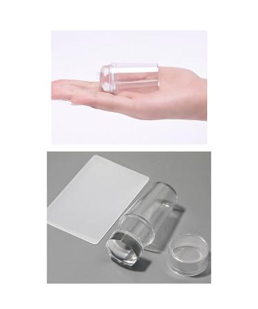 Premium Nail Stamper Set Jelly - Clear Nail Art Tools & Scraper for Perfect Manicure Prints | Silicone Stamping Plates Included - Buy Online on GoSupps.com
