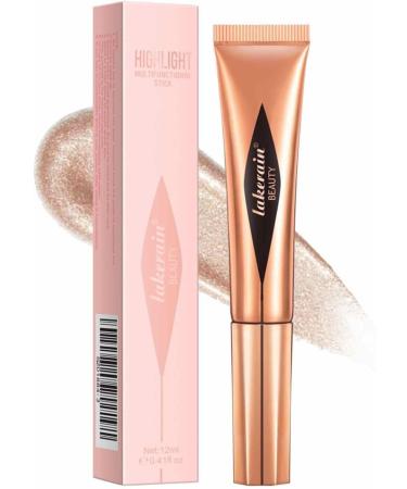 Highlighter Stick Highlighter Stick Versatile Highlighter Makeup Stick Adds Shimmer Blends EffortHighlighter Contouring for Cheeks High Gloss Liquid 03# - Buy Online on GoSupps.com