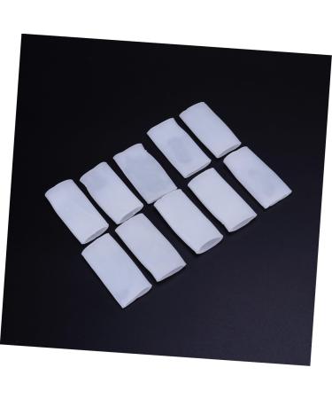 Gatuida 10 Pairs Toe Sleeves for Toe Caps Toe Cap Protector Thumb Protector Gelt Ear Sticker Ceramic Toothbrush Holder Nail Tools for Nail Art Bunion Eversion Corn Stickers White - Buy Online on GoSupps.com