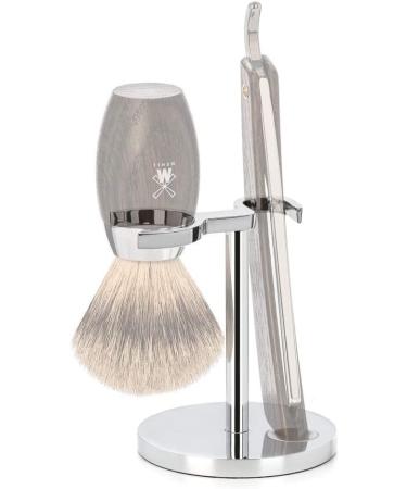 MHLE Universal Stand for Razors & Shaving Brushes - Chrome Modern Design - Buy Online on GoSupps.com