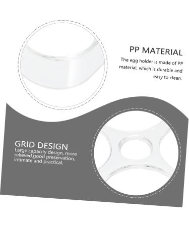 GLEAVI 3pcs Egg Storage Box Eggs Refrigerator Clear Shelves Fridge Egg Holder Display Stand Universal - Buy Online on GoSupps.com