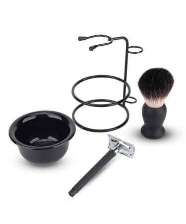 Professional Shaving Set for Men | Safe Brush Bowl Stand Holder & Beard Shaving Tool - Buy Online on GoSupps.com