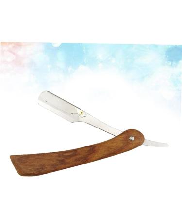 Beavorty Men's Wet Razor Safe Manual Double Edge Hair Trimmer for Eyebrows & Face | Premium Wooden Design - Buy Online on GoSupps.com