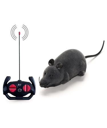 Hebudy Remote Control Rat Toys Wireless Control Realistic Rat Mouse Moving Mice Toy for Cat Kitten Dog Pet Novelty Gift Infrared RC Rat for Kids Children Halloween Christmas Birthday Gifts (Gray)