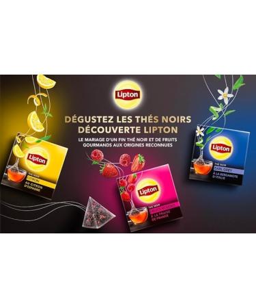 Lipton Earl Grey Black Tea Rainforest Alliance Label 60 Sachets (Pack of 3x20 Sachets) - Buy Online on GoSupps.com