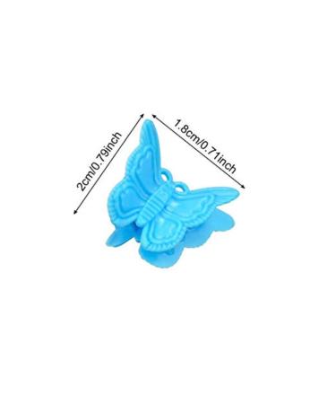 100 Assorted Color Butterfly Hair Clips for Women and Girls - Mini Hair Accessories in Random Colors - Buy Online on GoSupps.com