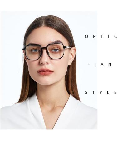 Buy SERONI Metal Temple TR90 Blue Light Blocking Glasses for Women & Men - Stylish Anti-UV Polygon Frames - Pink 52mm Reading Glasses International Shipping - Buy Online on GoSupps.com