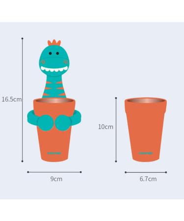 Cartoon Animal Toothbrush Holder for Kids - Fun Bathroom Cup & Toothpaste Organizer - Christmas Gift - Includes Free Duck Toothbrush - Buy Online on GoSupps.com