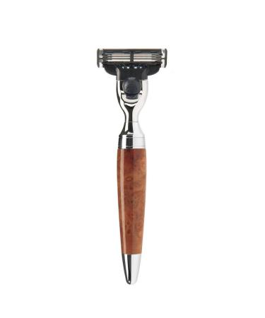 M HLE wet razor - Stylo series - compatible with Gillette blades - Thuja wood