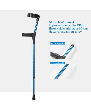 Forearm Crutches Adjustable Elbow Crutches Adults Lightweight Mobility Aid Ergonomic Cuff Crutches for Adults - Buy Online on GoSupps.com