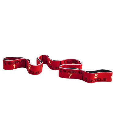 Sveltus Elastiband Set incl. exercise poster resistance band tear-resistant washable cross and strength training red