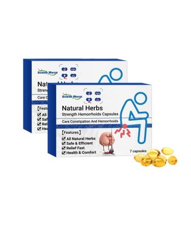 14PCS/2BOX Heca Natural Herbal Strength Hemorrhoid Capsules Natural Herbs Strength Hemorrhoids Capsules Natural Hemorrhoid Relief Capsules Hemorrhoid Treatment Fast Hemorrhoid Relief