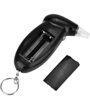 Terisass Breathalyzer Keychain LCD Screen Breath Alcohol Tester Professional-Grade Accuracy Digital Alcohol Detector Portable Breath Checker Analyzer No Backlight with 5 Mouthpieces - Buy Online on GoSupps.com