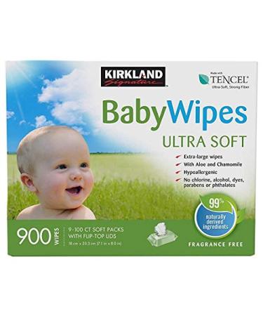 Kirkland Signature Baby Wipes - 900 Count (Pack of 1) - Gentle and Hypoallergenic - Buy Online on GoSupps.com