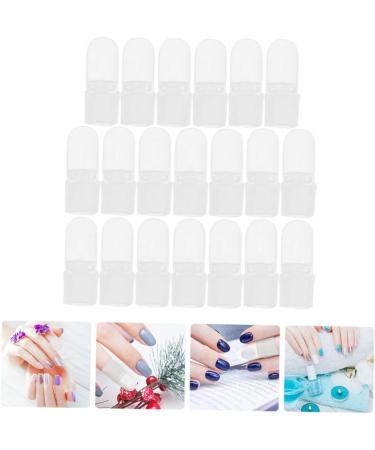 Ipetboom 30pcs Nail Case Nail Paint Protector Nail Varnish Protector Nail Polish Varnish Tip Nail Varnish Shield Polish Shield Protector Polish Varnish Cover White Manicure Supplies Plastic - Buy Online on GoSupps.com