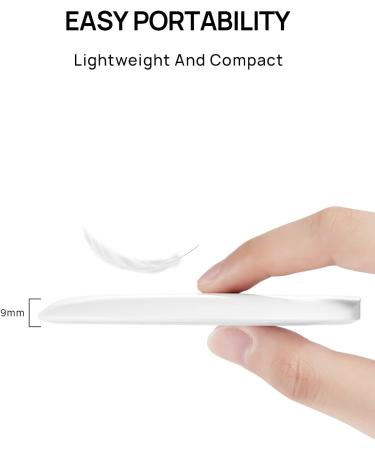 OMIRO Compact LED Makeup Mirror - Travel Size, Perfect Women's Gift (White) - Buy Online on GoSupps.com