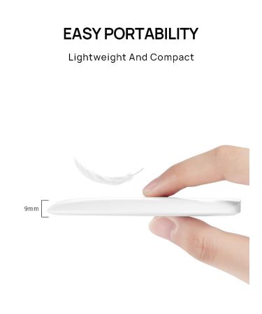 OMIRO Compact LED Makeup Mirror for Travel and Purse - White | Women's Gift for Birthday & Valentines Day - Buy Online on GoSupps.com