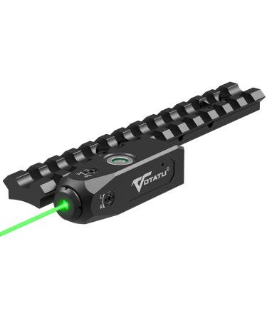 Votatu MBL-G Green Laser Sight with Picatinny Mount Fits Mossberg Series,Low-Profile Tactical Laser Sight with Strobe Function USB Magnetic Rechargeable