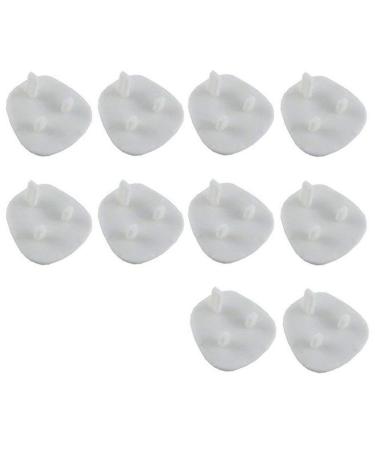10x Plug Socket Cover Baby Proof Child Safety Protector Guard Mains Electrical 1 White