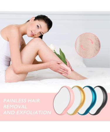 Cystal Hair Eraser: Painless Hair Removal Exfoliation Tool for Men and Women - Pink - Buy Online on GoSupps.com