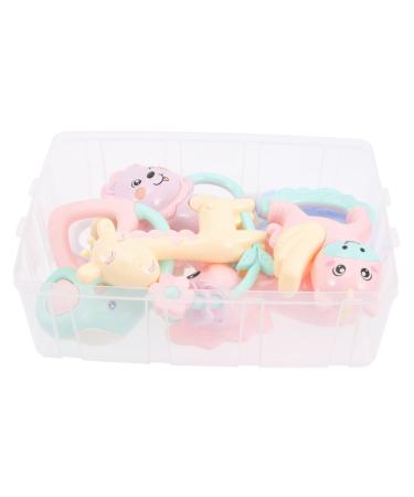 SECFOU 1 Set Rattle Toy Teether Toy Newborn Baby Toys Silicone Baby Toys Baby Teething Toy Baby Teething Chew Toy Infant Toys 0-3 Months Infant Soothing Teething Toy Infant Teether Toy