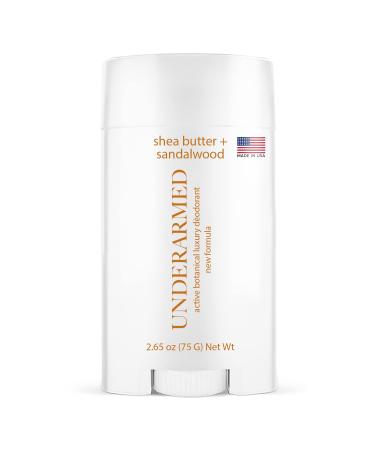 Underarmed Deodorant - Aluminum Free Deodorant for Women & Men - Made in USA - Effective All Day Odor Protection - Non-Toxic  Paraben Free  Cruelty Free Shea Butter & Sandalwood