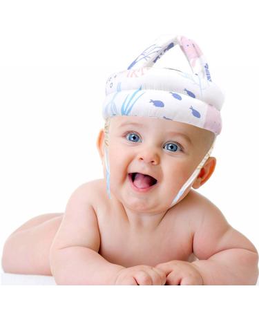 Adjustable Protective Helmet for Children - Breathable Anti-Collision Baby Cap in Pink Forest - Buy Online on GoSupps.com