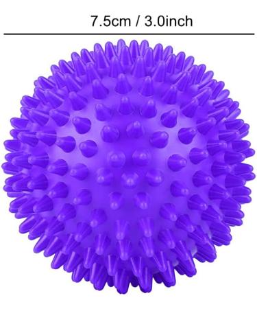 Evscan Soft Spike Yoga Massage Ball - Plastic Roller & Finger Relaxer - Foot Massage Tool for Fitness Training - Violet S - Buy Online on GoSupps.com